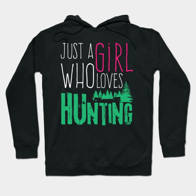 Girl Hunting Love | Hunter Huntress Women Nature Hoodie by DesignatedDesigner